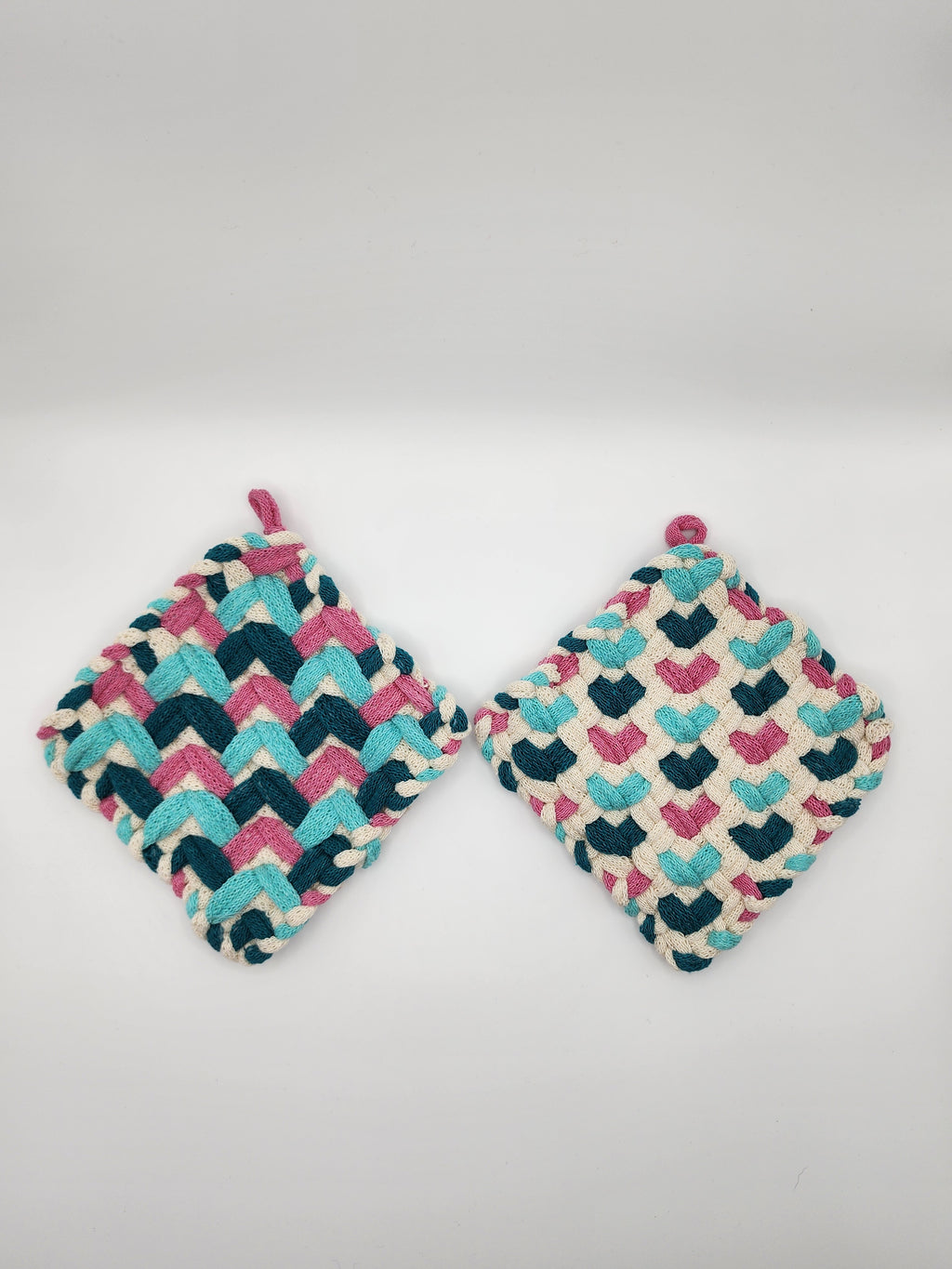 Potholder Pair - Sugar Cookie Pattern in Special Edition Colors