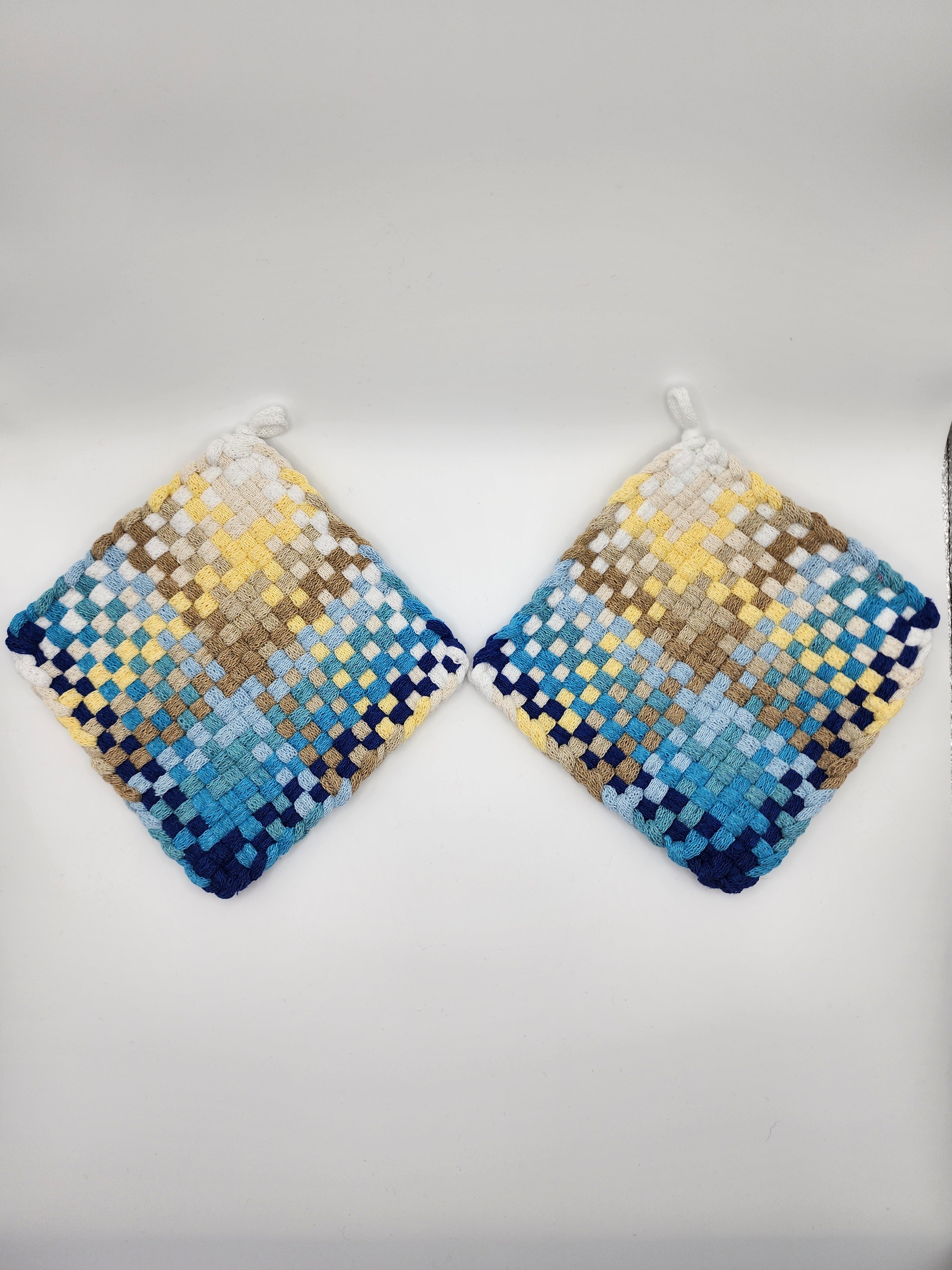Potholder Pair - Summer at the Beach Pattern