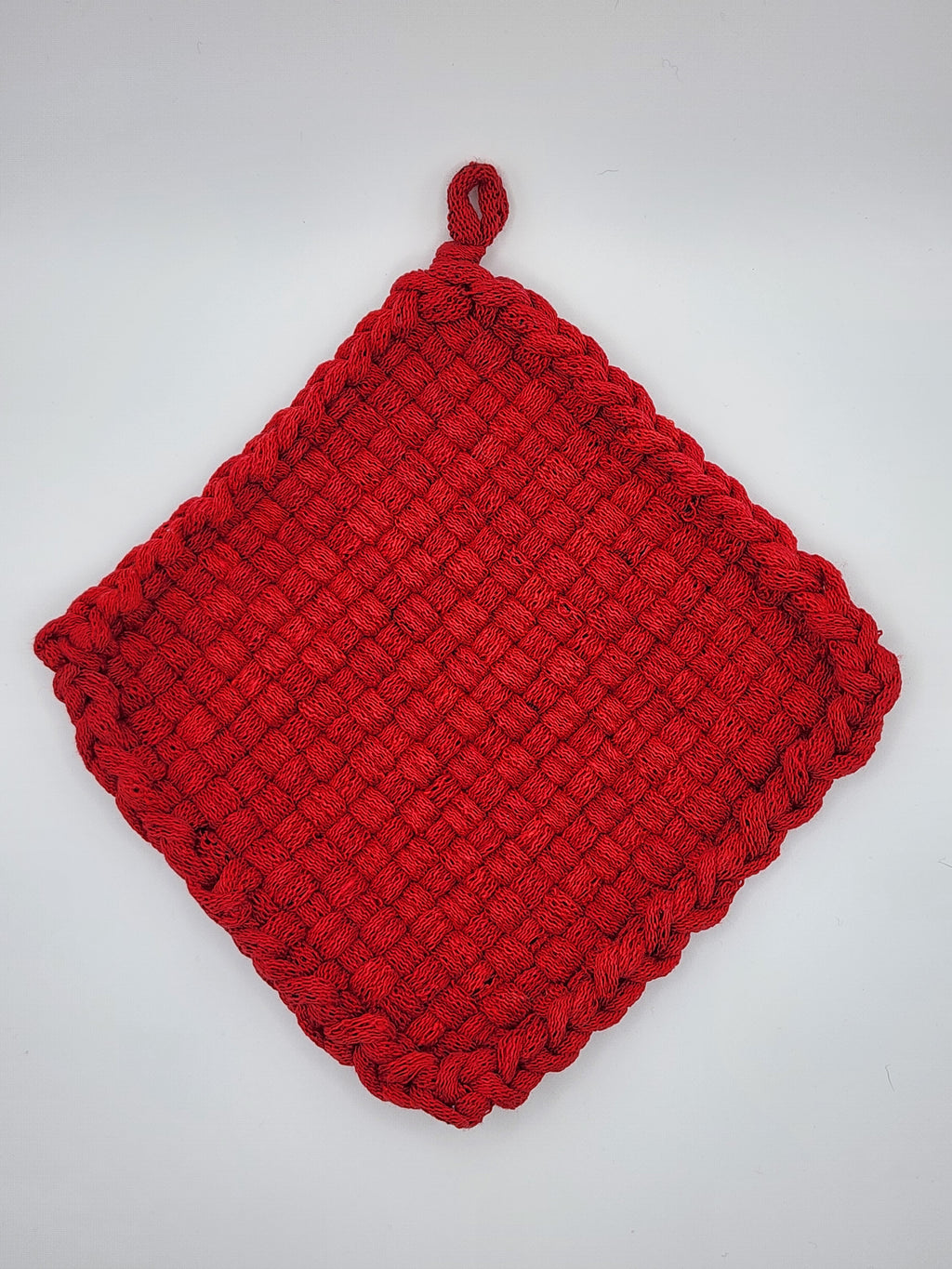 Potholder Pair - Rudolf's Nose Pattern