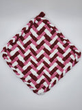 Potholder Pair - Mountain View Pattern in Pink