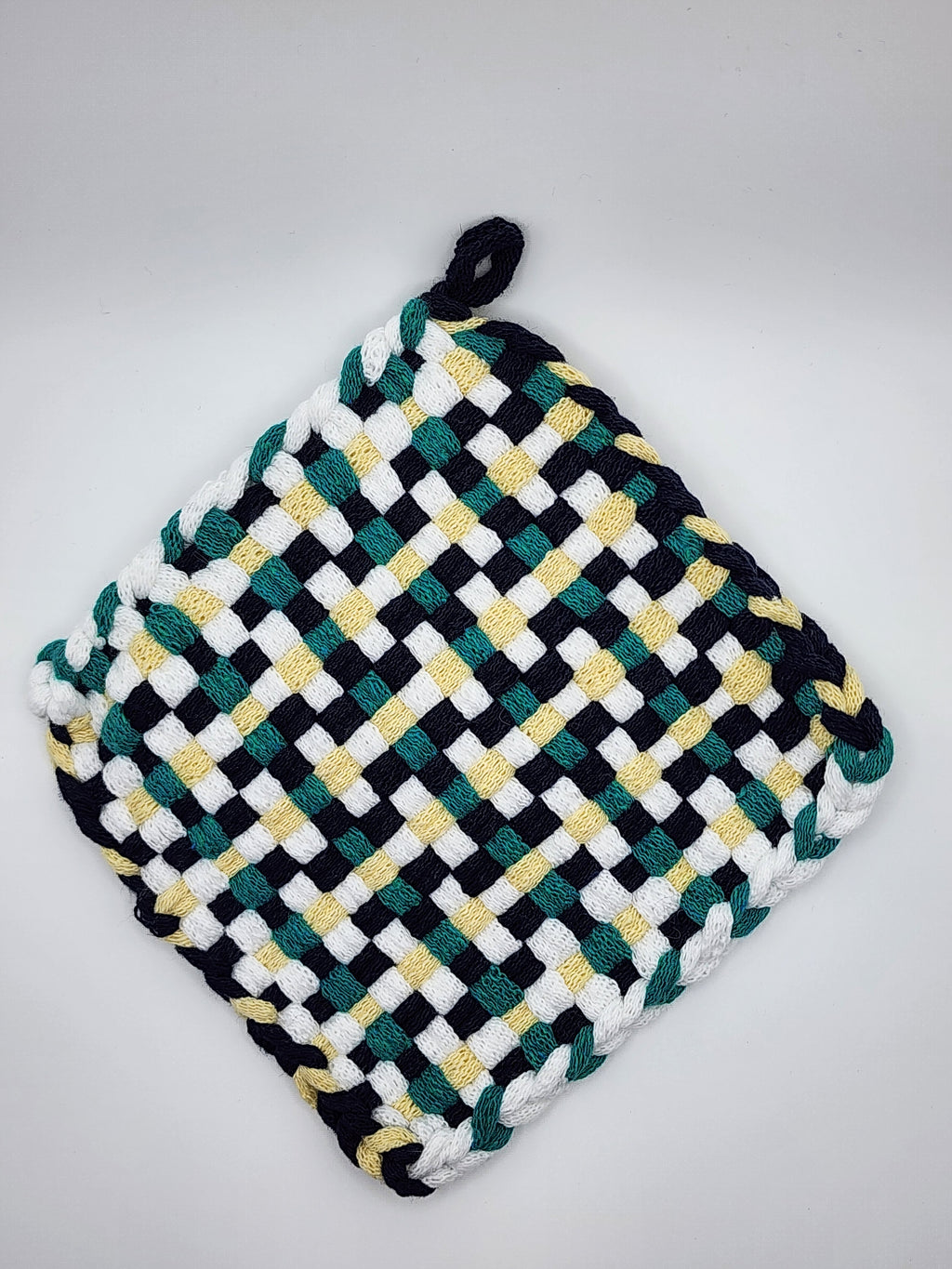 Potholder Pair - Lemon Lime Press Pattern