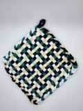 Potholder Pair - Lemon Lime Press Pattern